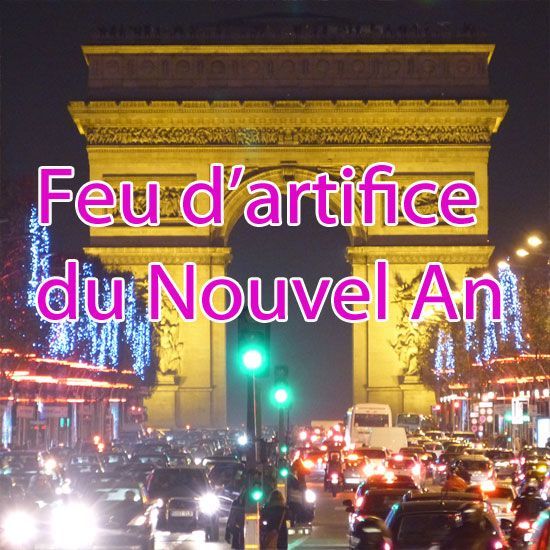 Feu d'artifice 31 décembre nouvel an Tour Eiffel Paris